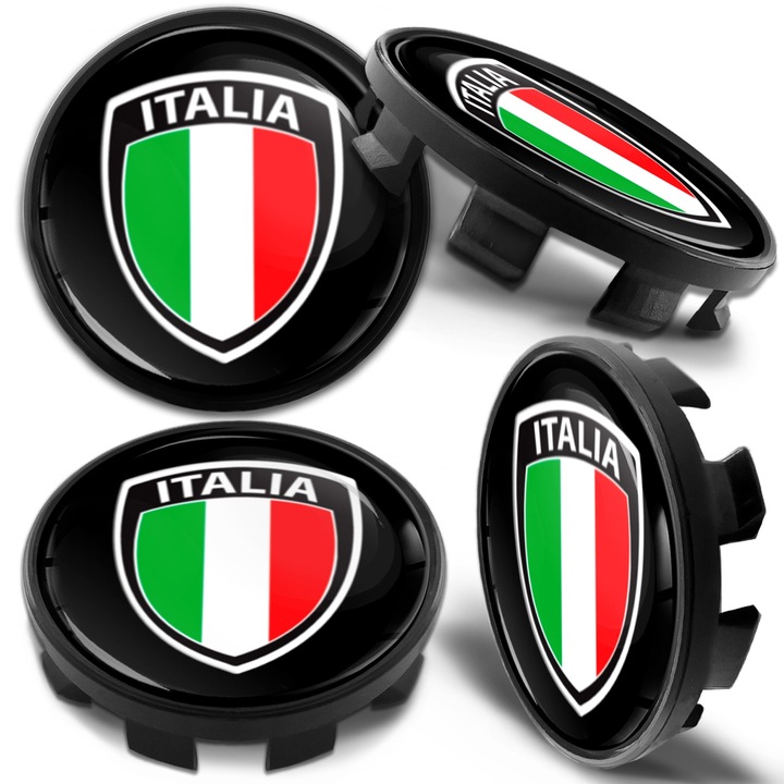 SkinoEu keréksapka készlet 68mm Kompatibilis BMW könnyűfém keréktárcsákkal 36136783536 Italy Flag CB 69 4db