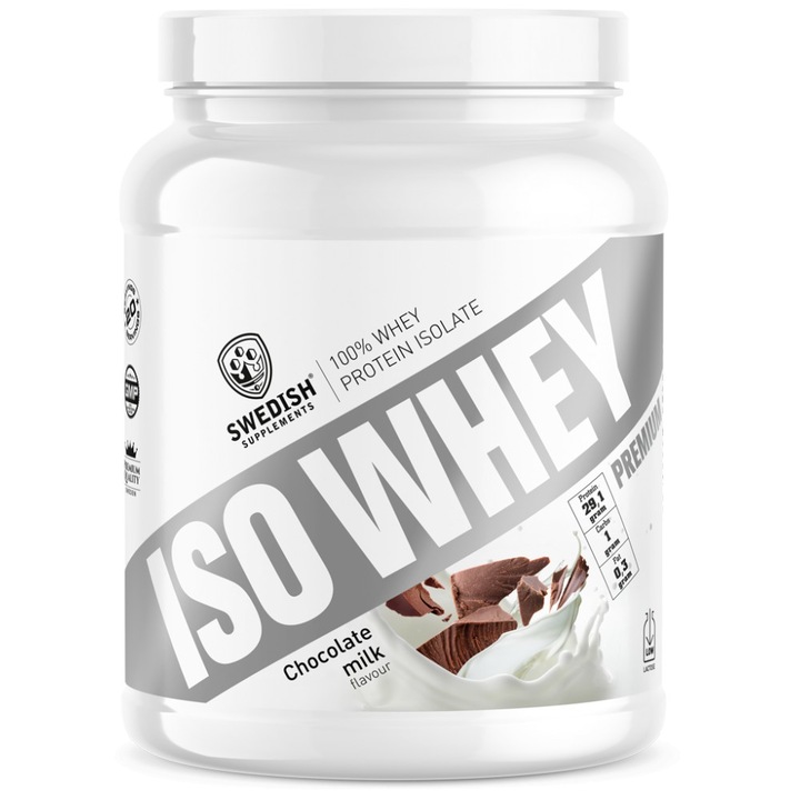 Хранителна добавка SWEDISH Supplements ISO Whey / Premium Isolate Protein, Шоколад, 700 грама