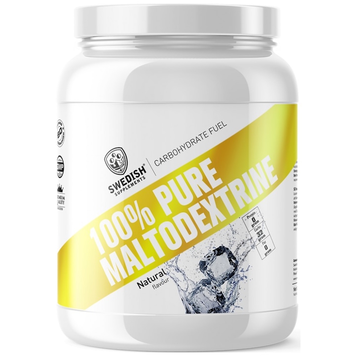 Хранителна добавка SWEDISH Supplements Maltodextrin / 100% Pure, 3000 грама