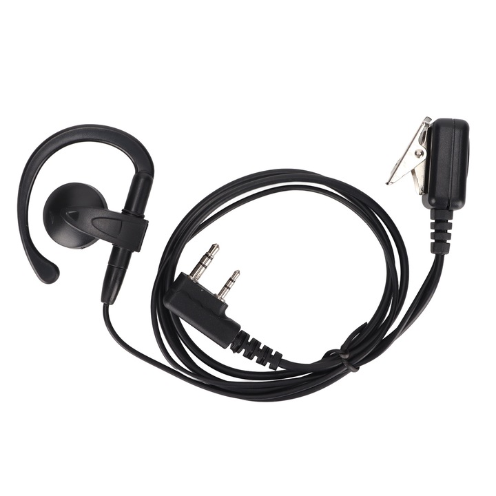 Двупосочна радио слушалка, Mmgoqqt, с Lline микрофон, 2 пина, съвместима с Kenwood и Baofeng