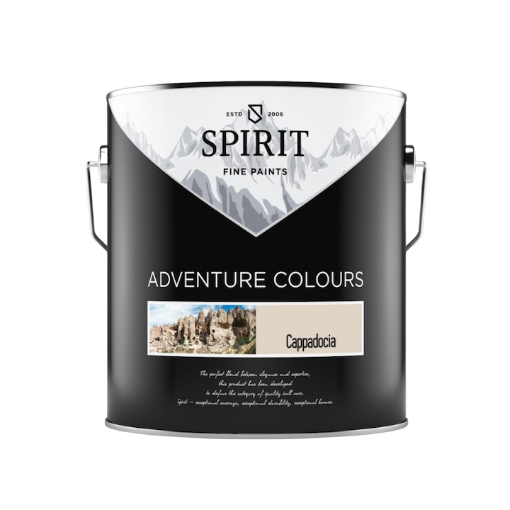 Цветна боя за стени Spirit Adventure Colours Cappadocia, Лесна за поддържане и почистване, 2.5Л, Бежов