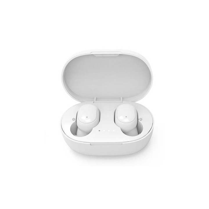 A6S vezeték nélküli fejhallgató, Bluetooth 5.1, mikrofon, fehér