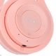 Mmgoqqt Y08 Bluetooth gyerek fejhallgató, sztereó hang, rózsaszín, összehajtható