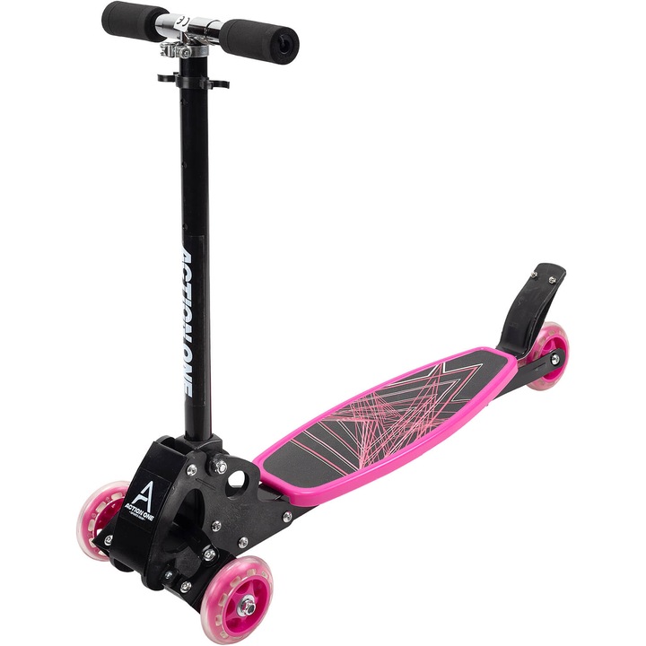 Trotineta cu 4 roti Action One Rookie, roz