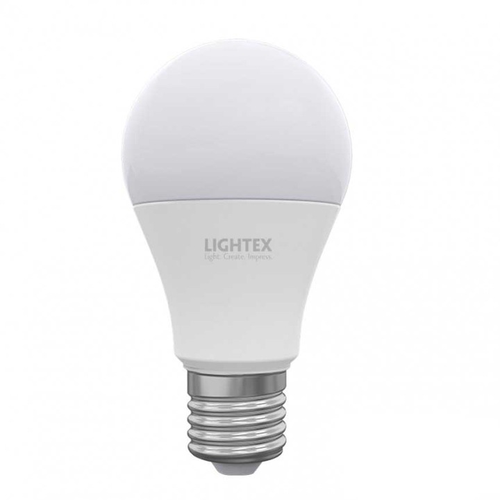 LED лампа Lightex, 15W, A60, 220V, E27, WW, 3000K, 1521lm