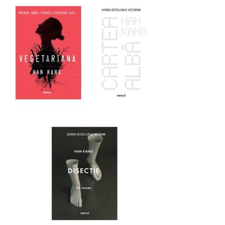 Pachet Nobel 2024 Han Kang (Vegetariana, Disectie, Cartea alba), editura Art