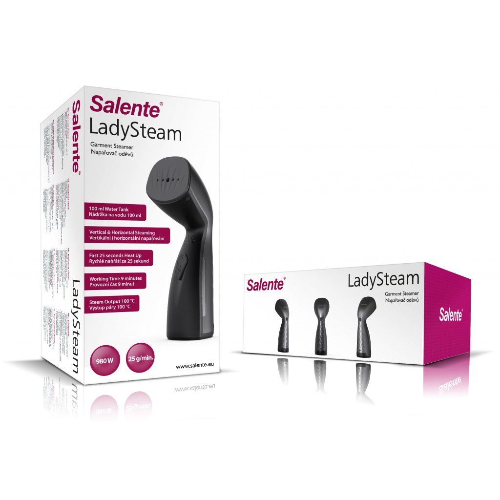 Salente LadySteam, vaporizator de haine portabil si curatator igienic 2 in 1