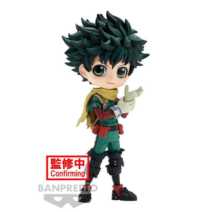 Figurina Izuku Midoriya, Banpresto, Q Posket, 14cm, PVC, ABS