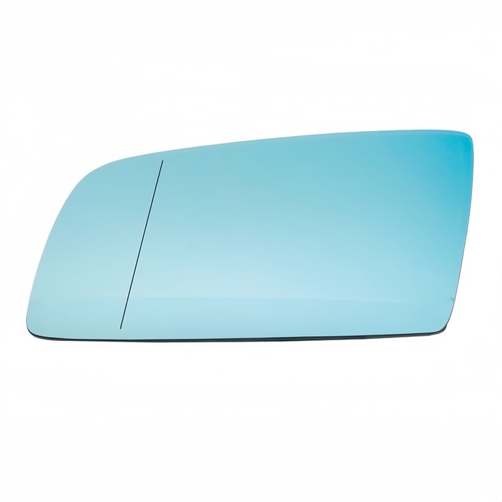 Sticla oglinda, Stanga, Pentru BMW 5 E60 E61, 2003-2010, Incalzita, Albastru/Negru