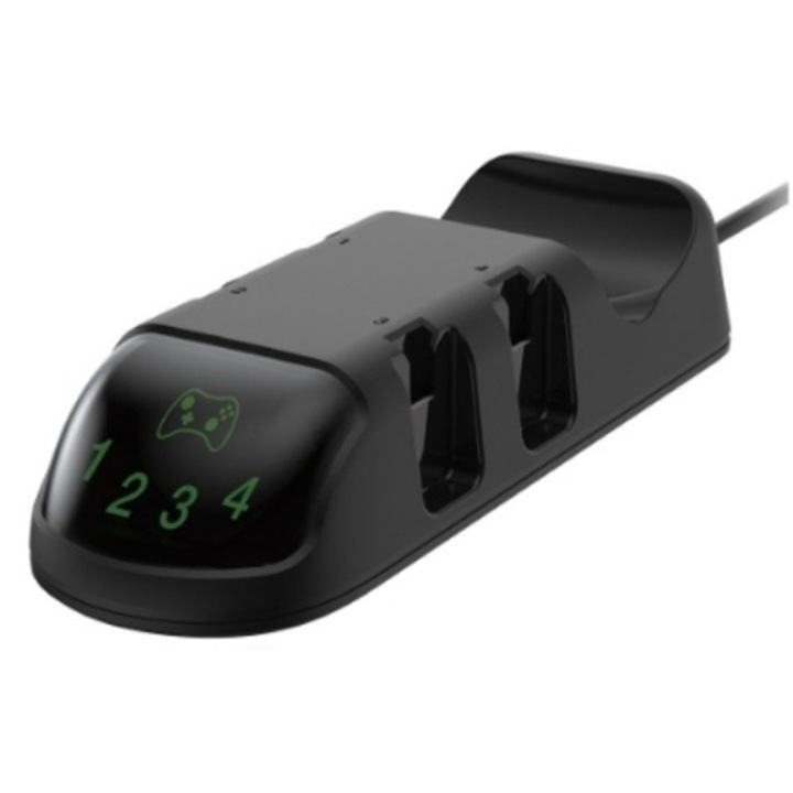 Зарядна станция 5 в 1 за Nintendo Switch, поддръжка за Joy-Con и PRO контролер, с USB Type-C кабел