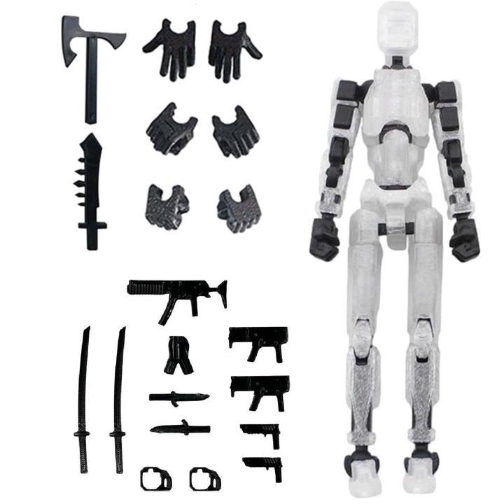 Фигурка 3D отпечатана на екшън робот IMALDI PRO®, прозрачна