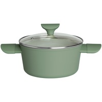 Cratita Fest Balance, aluminiu forjat, invelis antiaderent din ceramica, capac din sticla, 24cm