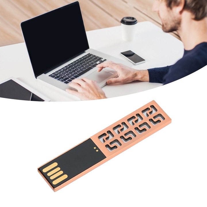 USB 2.0 Longziming 64GB памет, метална, водоустойчива, бърз трансфер на данни