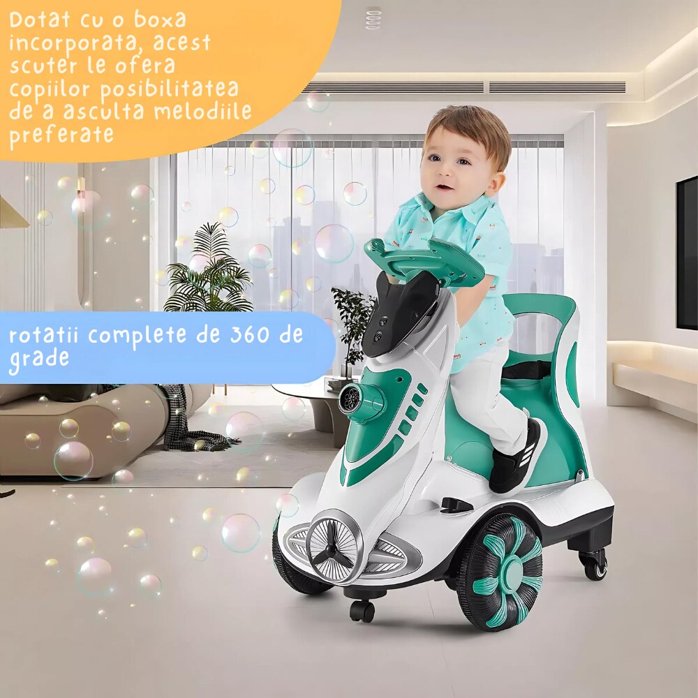 TERU★  Scuter electric multifunctional JIJU®, lumini LED, centura