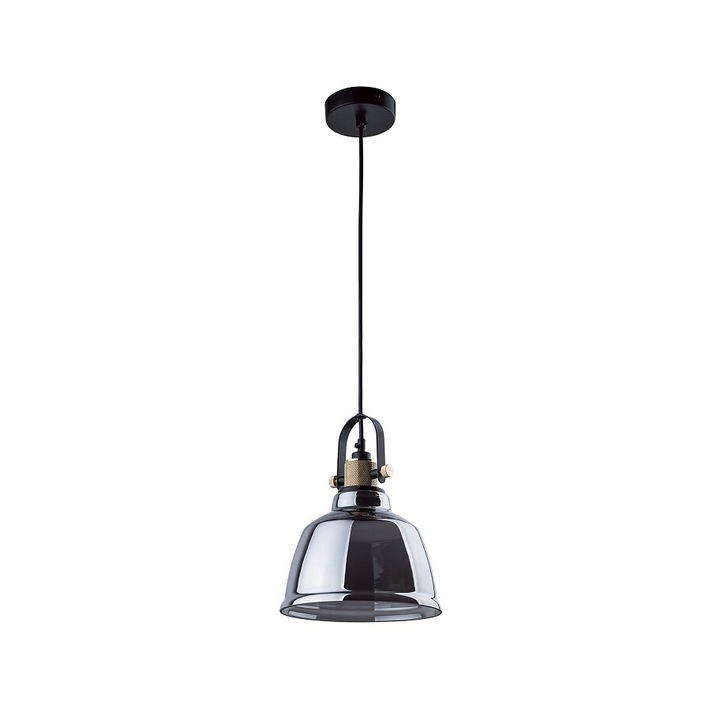 Pendul AMALFI M, argintiu/negru, 25 W, 20 cm