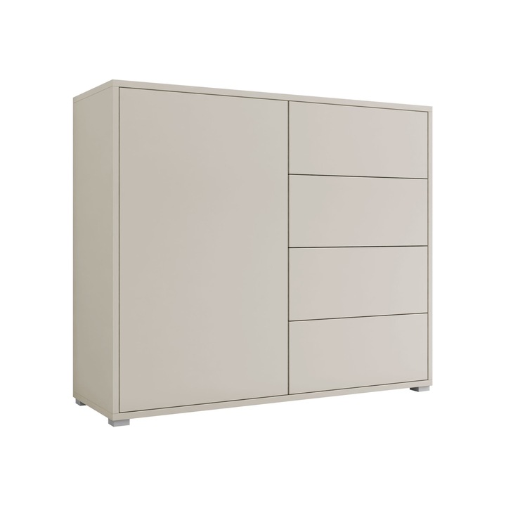 Comoda Alekto K1D4SZ, MIRJAN24, bej, 100x93x41 cm