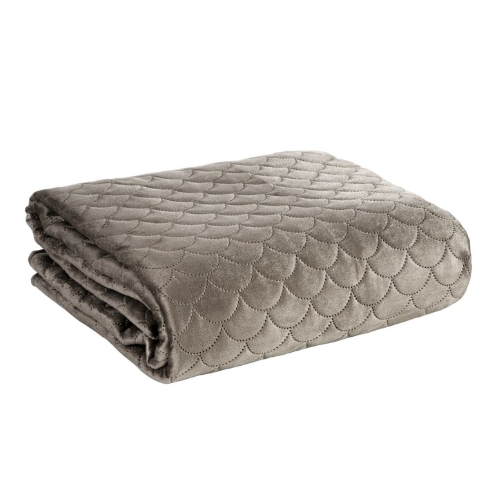 Cuvertura de Pat decorativa, Eurofirany, 220x240, ARIEL, Bej