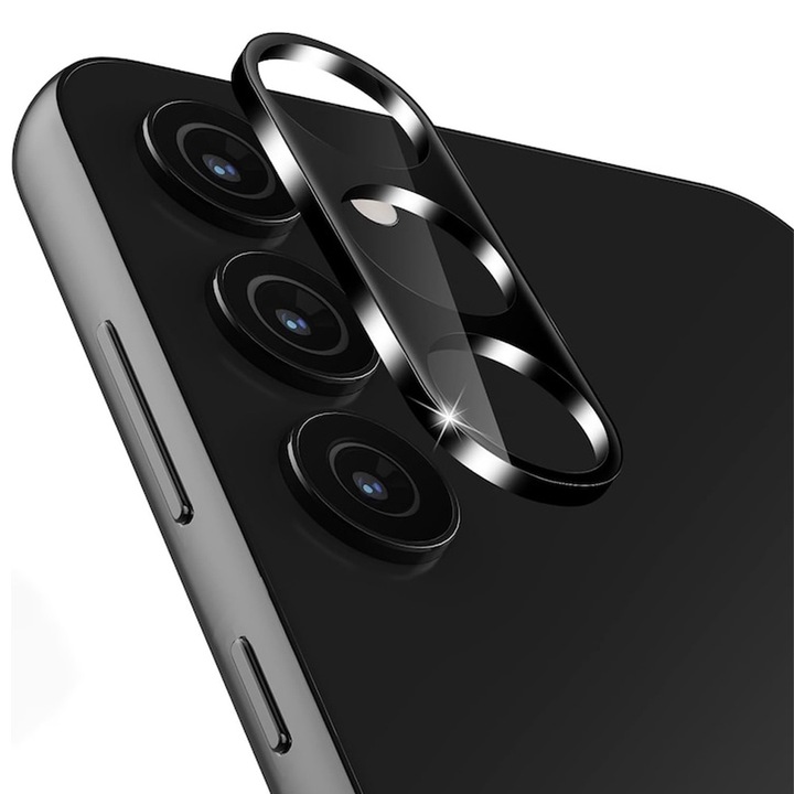 Optim Solution Kameralencsevédő fólia Samsung Galaxy A16 4G / A16 5G készülékhez, Biztonságos üveg az objektívhez, Kameravédelem, Clear HD Ultra technológia, erősebb adszorpció, tokbarát, fekete