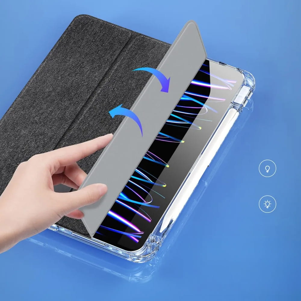 Husa tableta Dux Ducis Unid pentru iPad Pro 11" 5 gen. 2024 negru-transparent