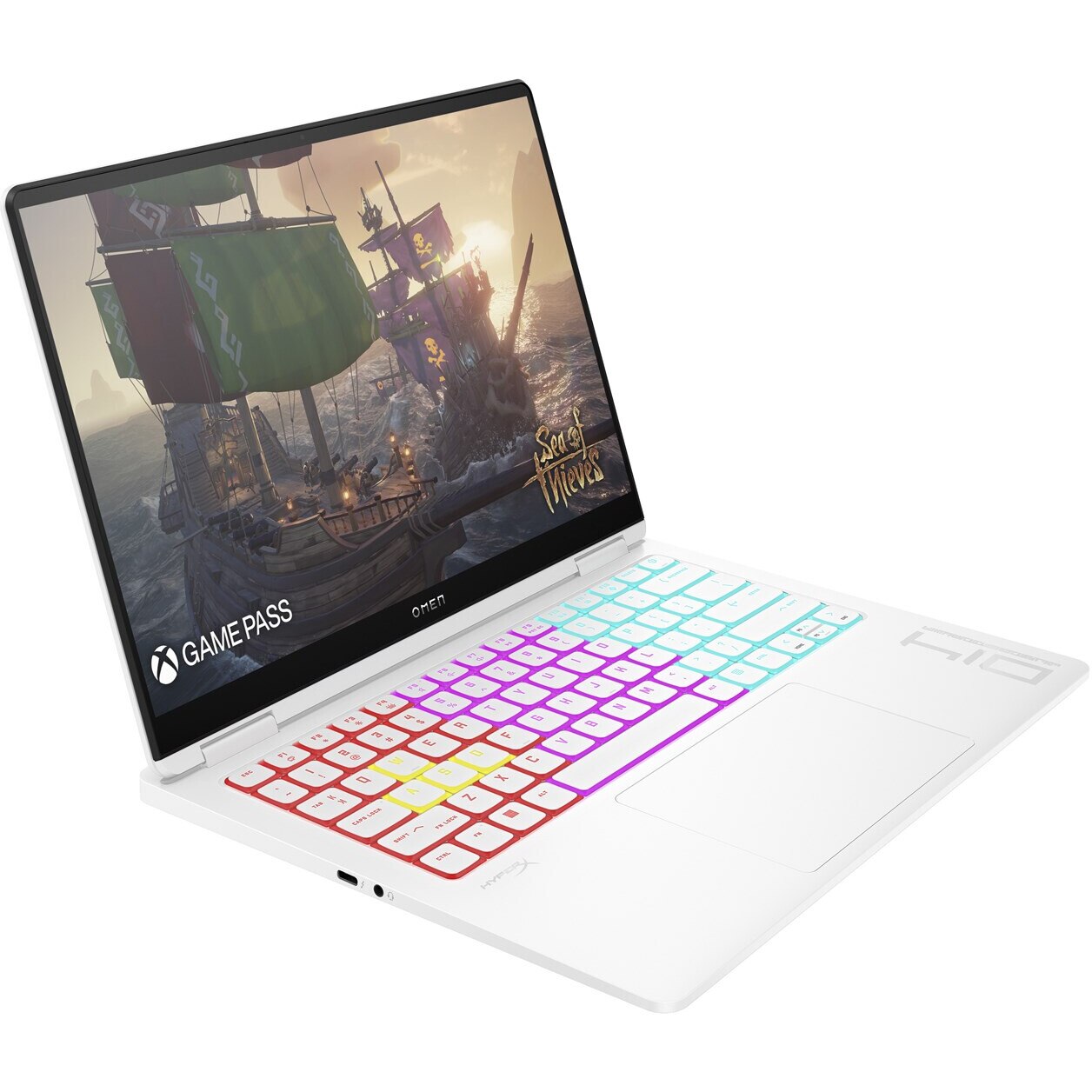 Laptop HP OMEN 14, 14" 3K, Intel® Core™ Ultra 7 155H pana la 4.8 GHz, 16 GB RAM LPDDR5x 7467, 1 TB SSD, NVIDIA® GeForce® RTX 4060 8 GB, Free Dos, White LPDDR5x