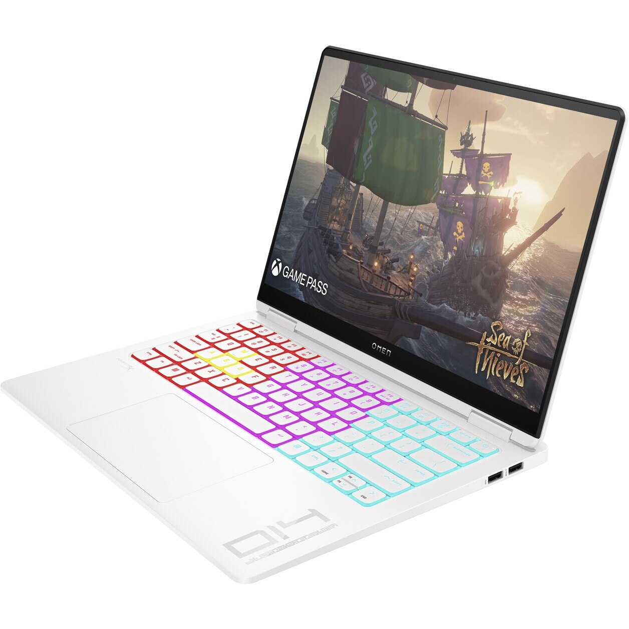 Laptop HP OMEN 14, 14" 3K, Intel® Core™ Ultra 7 155H pana la 4.8 GHz, 16 GB RAM LPDDR5x 7467, 1 TB SSD, NVIDIA® GeForce® RTX 4060 8 GB, Free Dos, White LPDDR5x