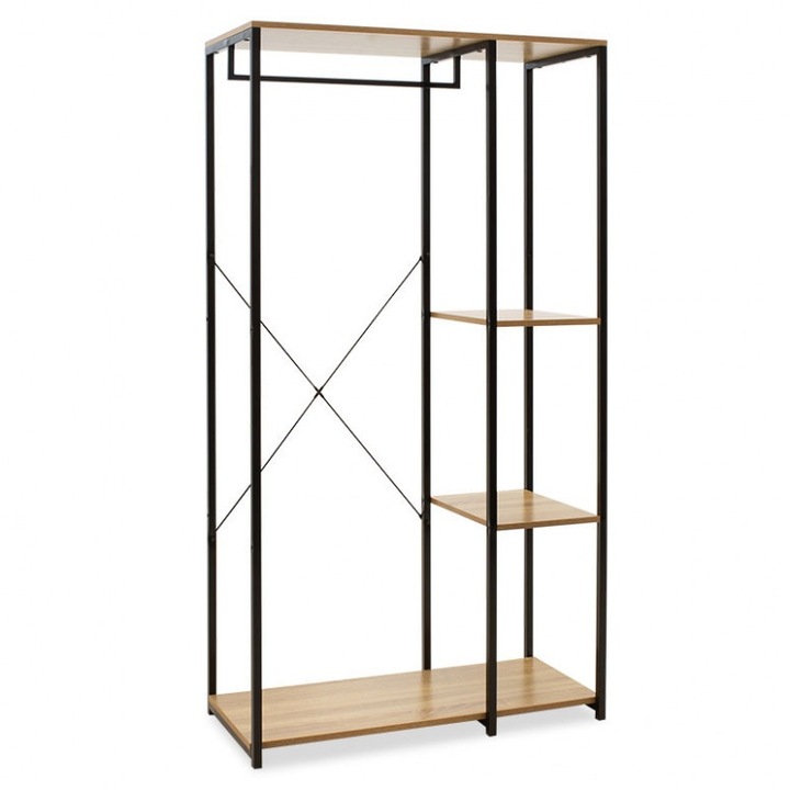 Cuier, Pako World, CR-0038, Negru, 90x41x167 cm