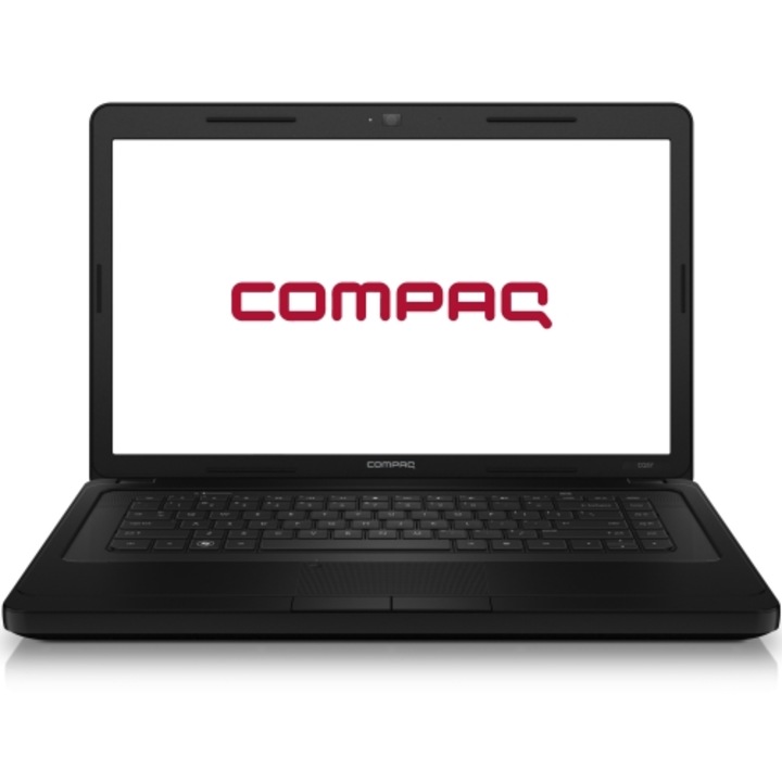 Laptop HP Compaq Presario CQ57-382EQ cu procesor Intel® Pentium® B950 2.10GHz, 4GB, 320GB, Intel® HD Graphics, FreeDOS, Negru