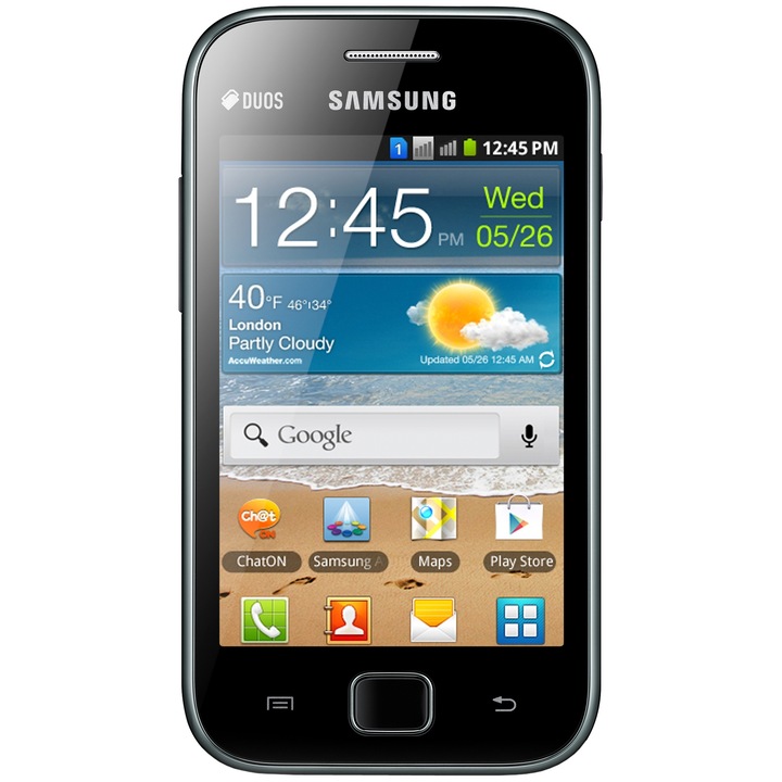 Telefon mobil Samsung S6802 Galaxy Ace, Dual SIM, Metallic Black