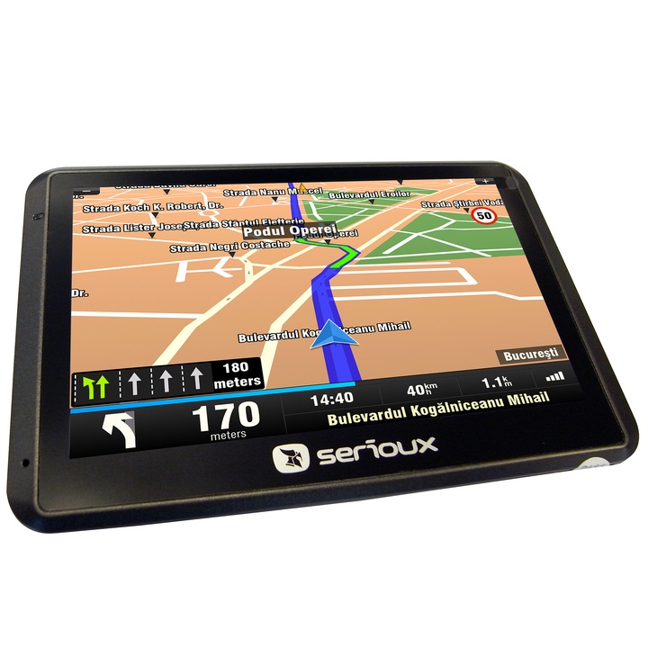 Sistem de navigatie Serioux UrbanPilot Q550T2, diagonala 5.0”, Fara Harta