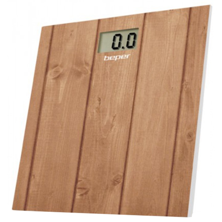 Кантар Beper 40.810F2, 150кг, Автоматично изключване, Стъкло