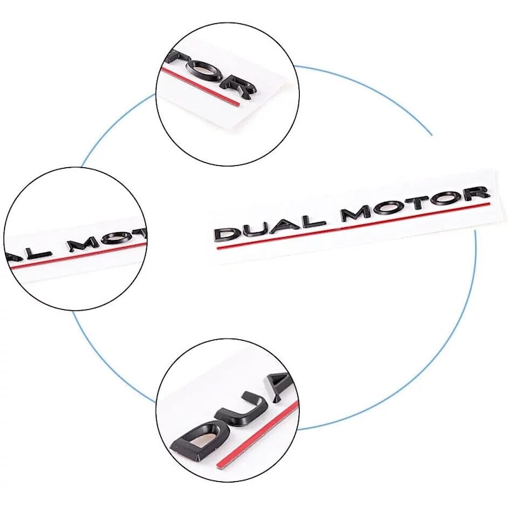 Tesla Dual Motor embléma – Tesla Model 3 / Y