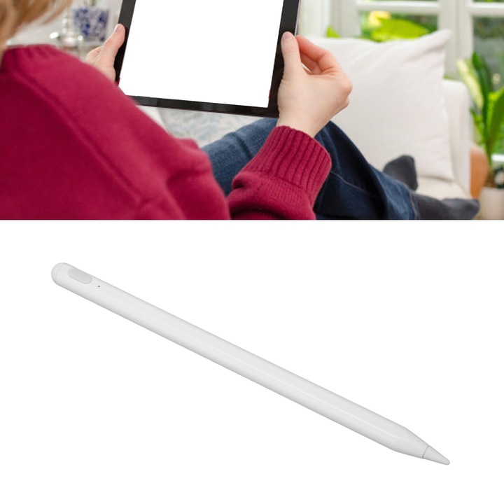 Jormftte újratölthető aktív stylus, száloptikás hegy, érintőképernyőkkel kompatibilis, 110mAh, Android/iOS táblagépekhez és telefonokhoz