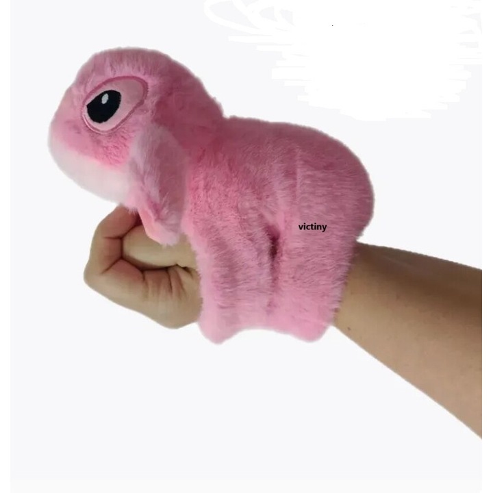 Batara angela plus jucarie pufoasa VICTINY® roz/alb 22