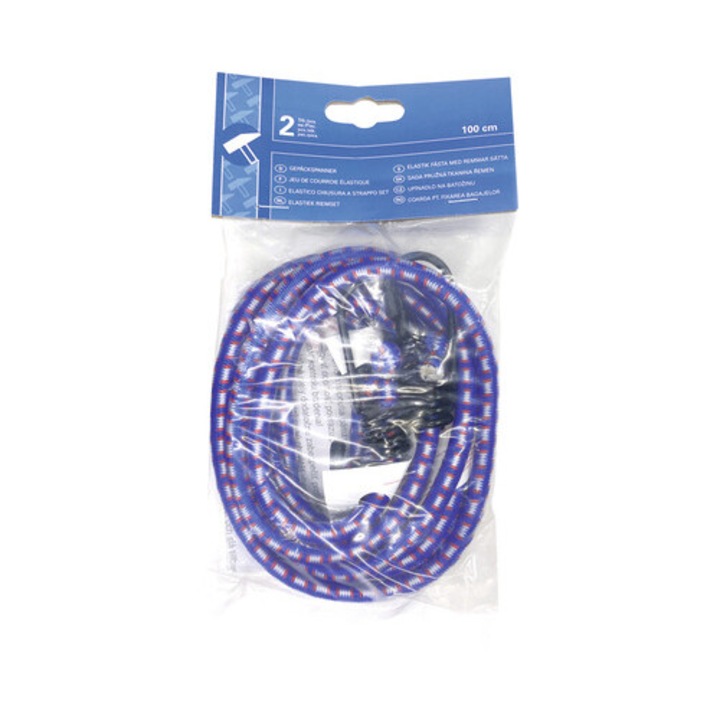 Corzi elastice cu carlig 100cm, pachet 2 bucati