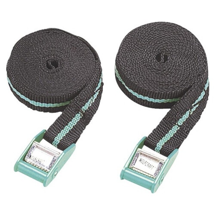 Chingi de legatura cu catarama Wolfcraft 25mm x 4m, max. 120kg, 2 bucati