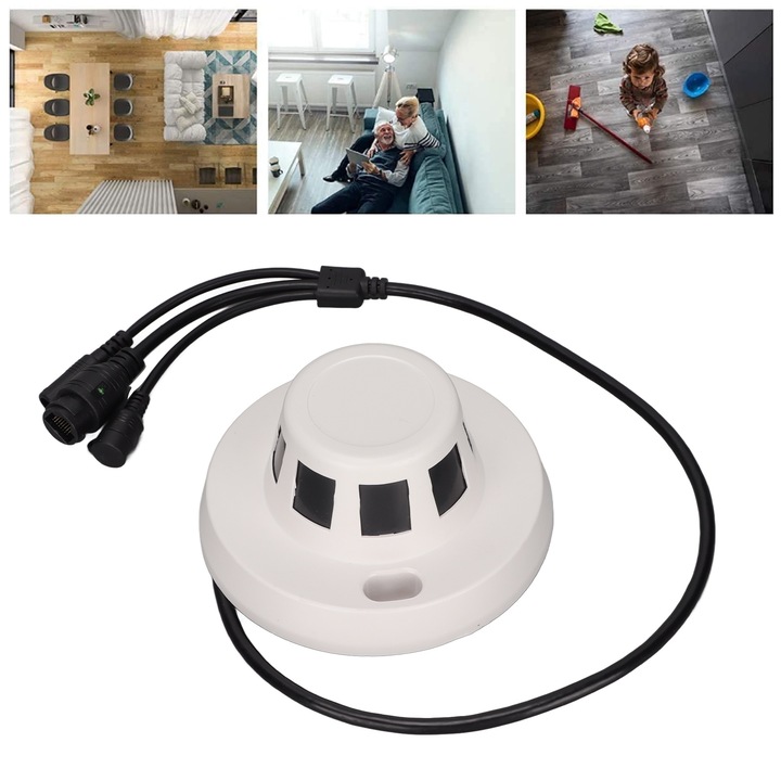 Camera de securitate WiFi 1080P Viziune pe timp de noapte Detectare miscare E27 Camera de supraveghere panoramica 100‑240V