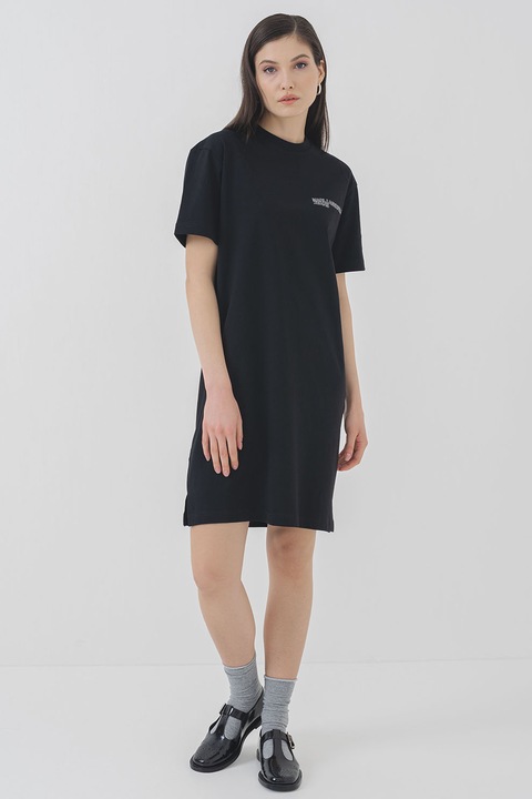 KARL LAGERFELD JEANS, Logós pólóruha, Fekete