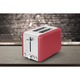 Prajitor de paine ECG ST 2708 Tradizione Corsa, putere 925 W, 2 felii, 6 grade de rumenire, rosu mat