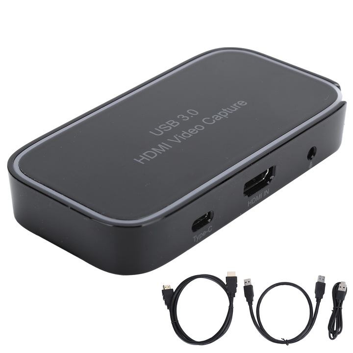 Jormftte CK200 1080p 60hz videorögzítő kártya, ABS, plug and play, 268g