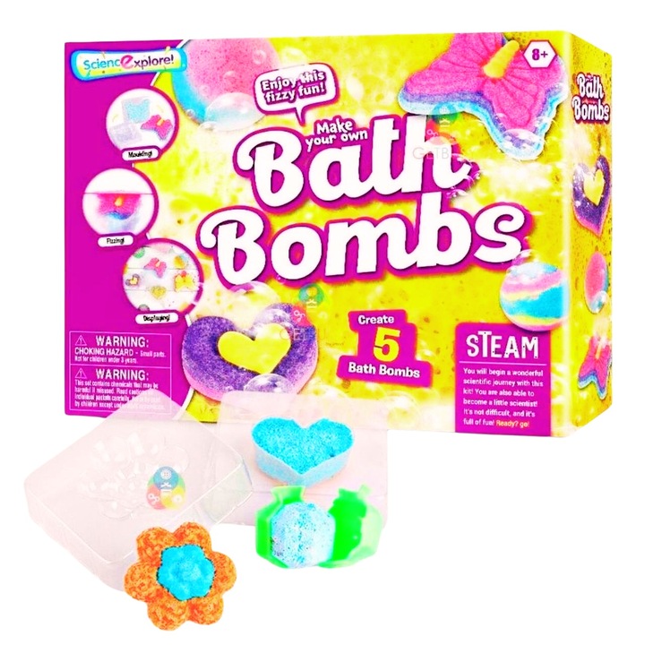 Детски комплект от 5 бомбички за забавление в банята