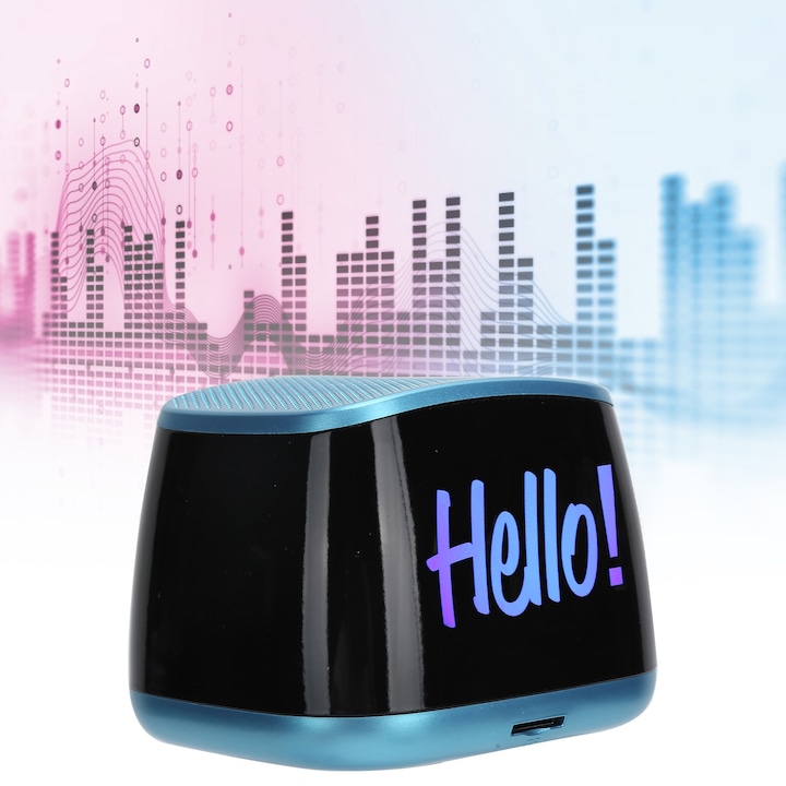 Difuzor Bluetooth fara fir Difuzor portabil Mini subwoofer pentru laptop, telefon, tableta MusicGray