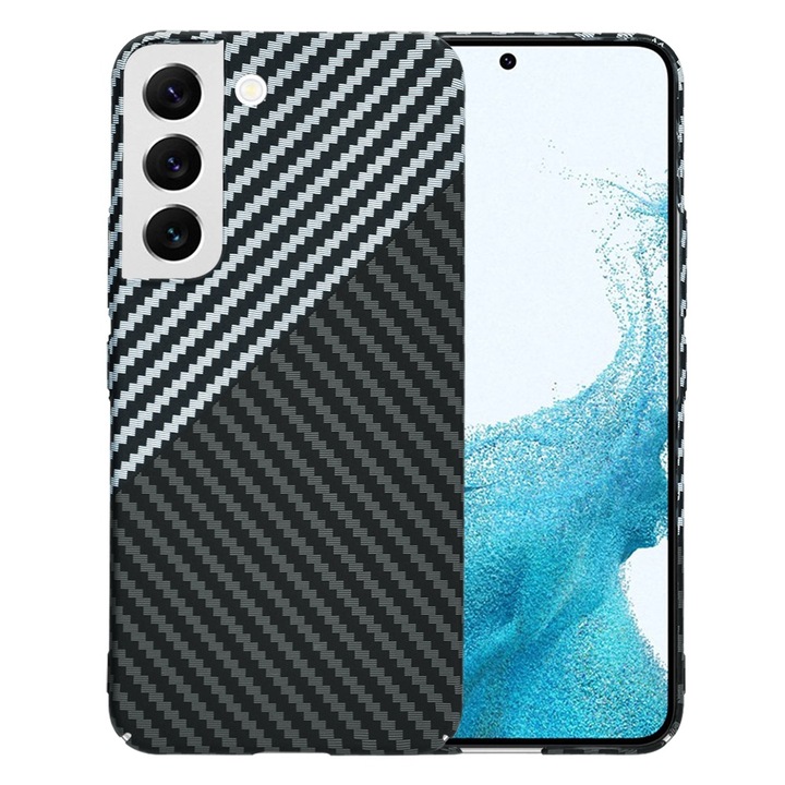 Калъф с висока защита за Samsung Galaxy S22 5G, Timacondesign, Y64, твърда пластмаса, Stealth Titanium Grey