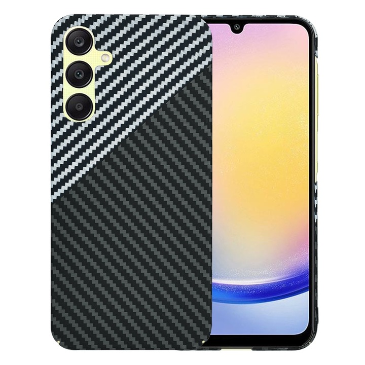 Калъф с висока защита за Samsung Galaxy A25 5G, Timacontech, P15, твърда пластмаса, Stealth Titanium Grey