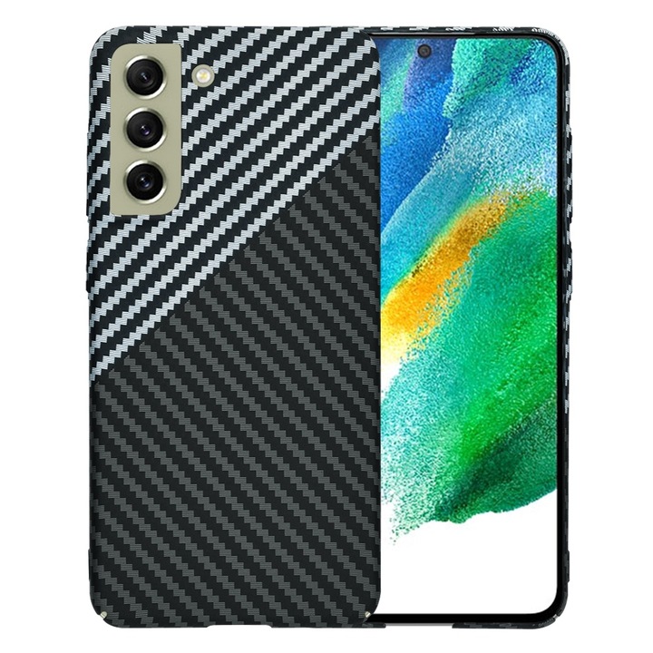 Калъф с висока защита за Samsung Galaxy S21 FE 5G, Timacondesign, K67, твърда пластмаса, Stealth Titanium Grey