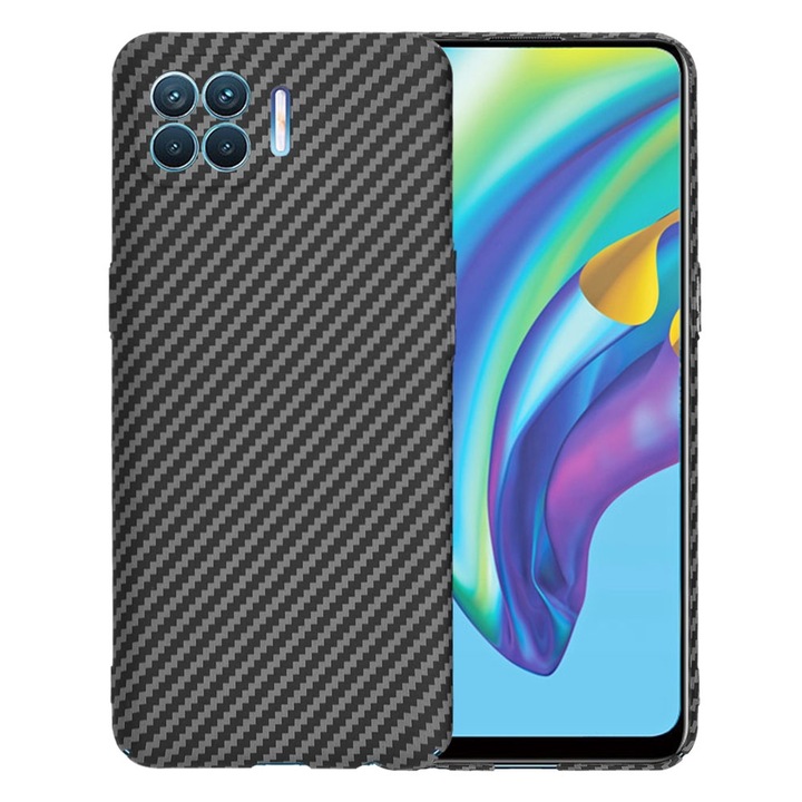 Кейс с висока степен на защита за Oppo Reno4 Lite, Timacondesign, U71, твърда пластмаса, интензивен тъмен