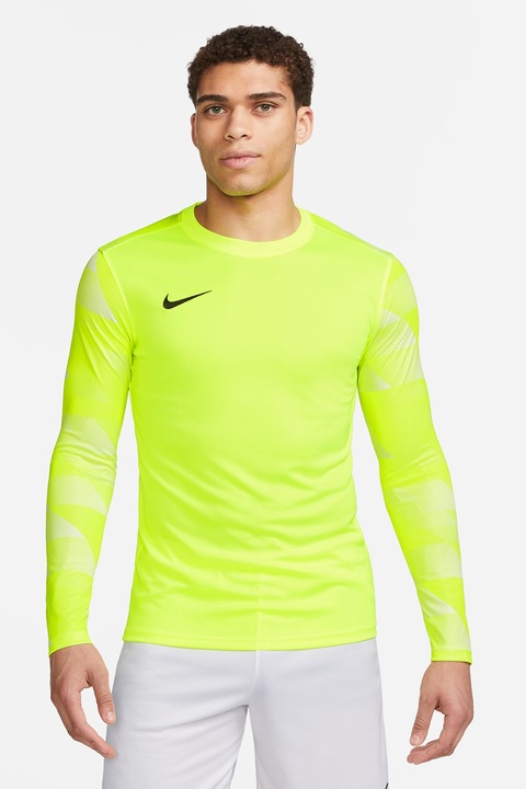 Nike, Футболна слим блуза с Dri-Fit, Лайм зелено