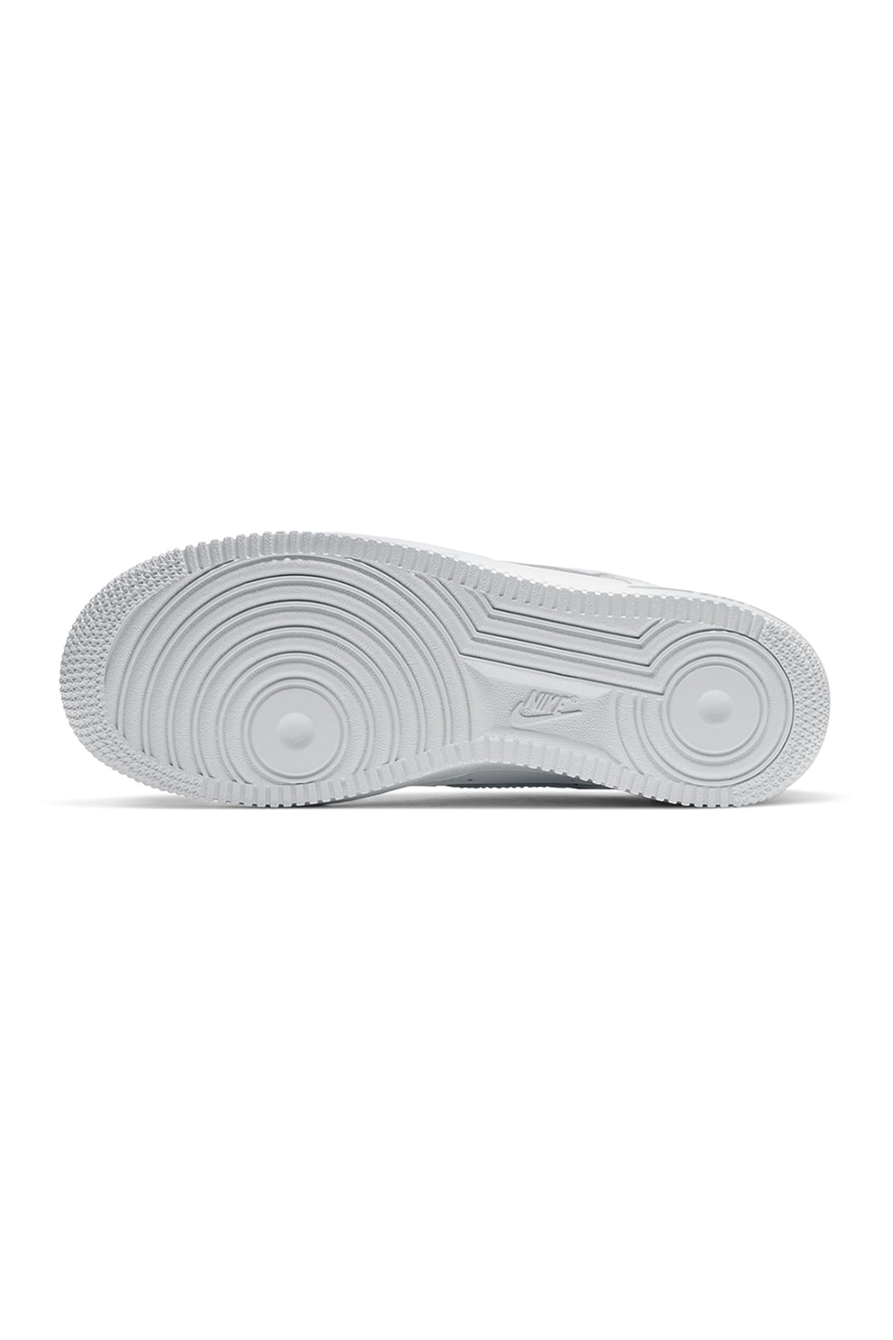 Nike, Pantofi sport din piele ecologica Air Force 1, Alb optic, 5.5 ...
