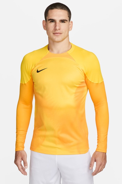 Nike, Bluza cu tehnologie Dri-Fit pentru fotbal Dfadv Gardien, Negru/Galben, XL