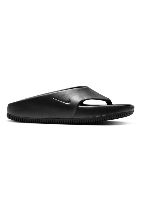 Nike, Papuci flip-flop cu detaliu logo Calm, Negru, 36.5