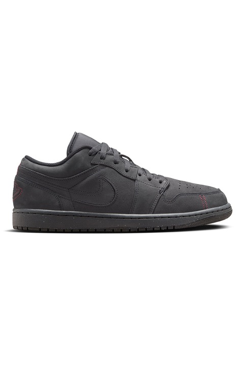 Nike, Кожени баскетболни обувки Air Jordan 1, Антрацитно сиво, 41